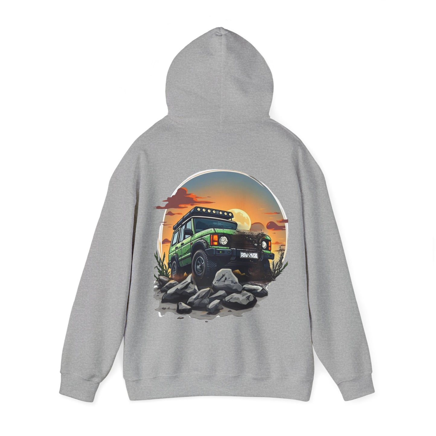 Adventure Hoodie with Fun SUV Design, Great for Road Trips, Gift for Car Lovers, Perfect for Outdoor Adventures, Casual Wear, Unique