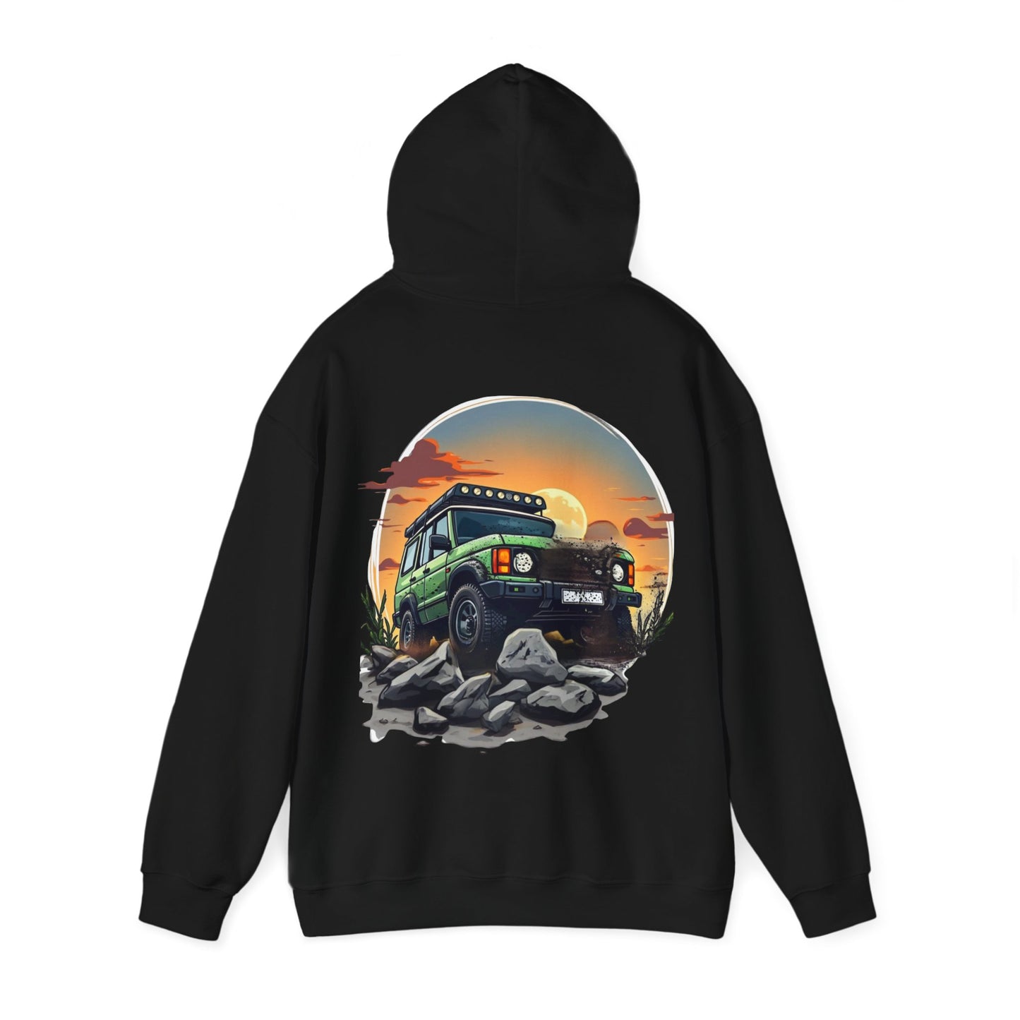 Adventure Hoodie with Fun SUV Design, Great for Road Trips, Gift for Car Lovers, Perfect for Outdoor Adventures, Casual Wear, Unique