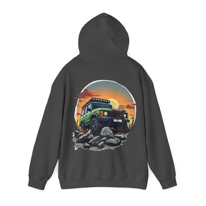 Adventure Hoodie with Fun SUV Design, Great for Road Trips, Gift for Car Lovers, Perfect for Outdoor Adventures, Casual Wear, Unique
