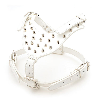 Dog Zinc alloy Rivets Spiked Studded Harness-3