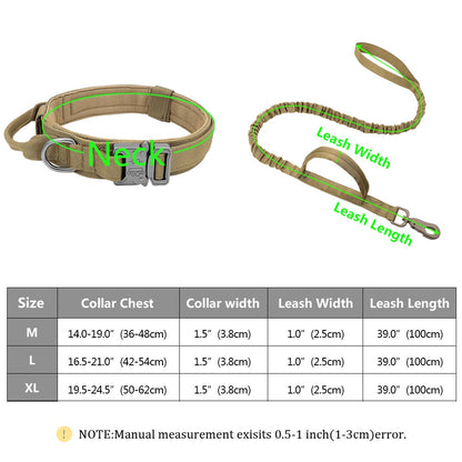 Military Tactical Dog Collar & Leash-5